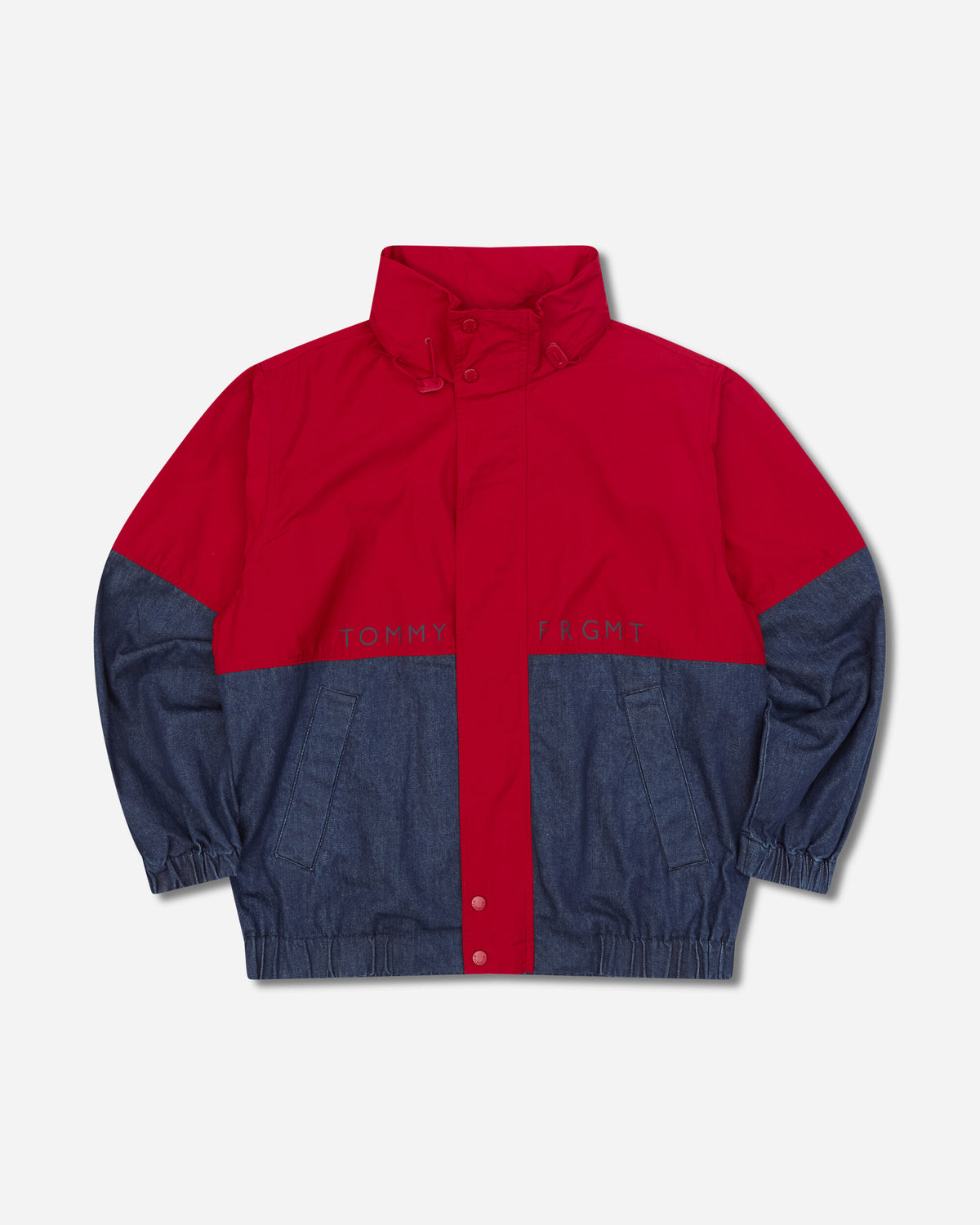 Tommy Hilfiger Fragment Colorblock Regatta Jkt Radiant Red/Flat Wash Denim Coats and Jackets Jackets MW0MW44263XLL XLL