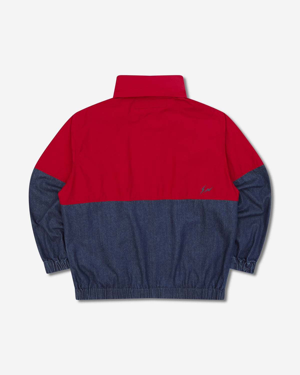 Tommy Hilfiger Fragment Colorblock Regatta Jkt Radiant Red/Flat Wash Denim Coats and Jackets Jackets MW0MW44263XLL XLL
