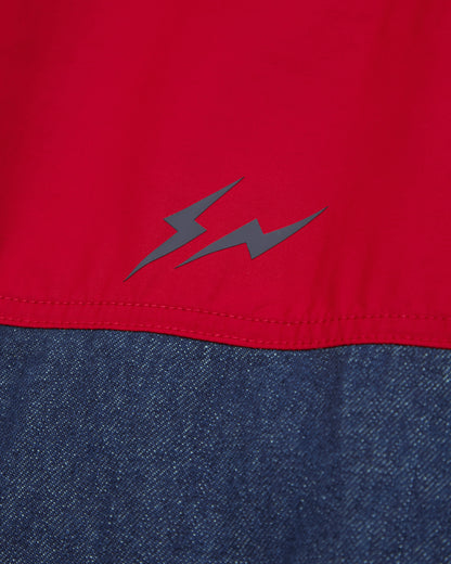 Tommy Hilfiger Fragment Colorblock Regatta Jkt Radiant Red/Flat Wash Denim Coats and Jackets Jackets MW0MW44263XLL XLL