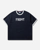 Tommy Hilfiger Fragment Logo Ringer T Shirt Navy Blue T-Shirts Shortsleeve MW0MW44371DW5 DW5