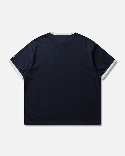 Tommy Hilfiger Fragment Logo Ringer T Shirt Navy Blue T-Shirts Shortsleeve MW0MW44371DW5 DW5