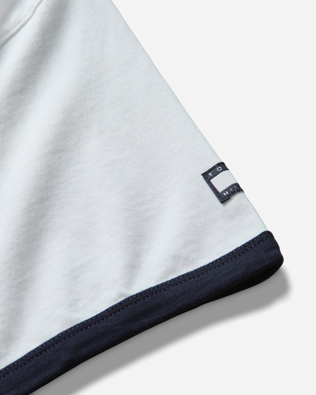 Tommy Hilfiger Fragment Logo Ringer T Shirt Ecru T-Shirts Shortsleeve MW0MW44371YBL YBL