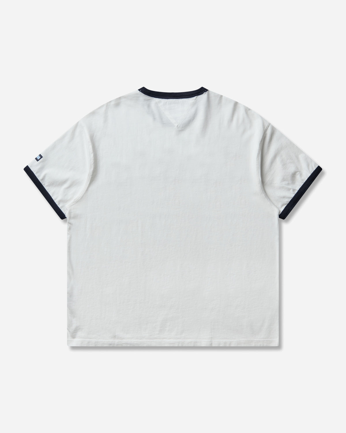 Tommy Hilfiger Fragment Logo Ringer T Shirt Ecru T-Shirts Shortsleeve MW0MW44371YBL YBL