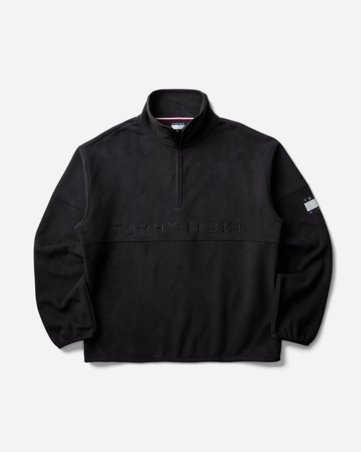 Tommy Hilfiger Fragment Half Zip Fleece Black Sweatshirts Zip-Ups MW0MW45062BDS BDS