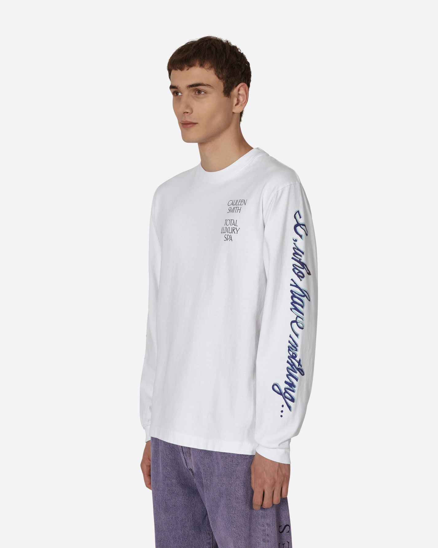 Total Luxury SPA Cauleen Smith – I, Who Have Nothing, L/S White T-Shirts Longsleeve SPA-A5002 WHITE