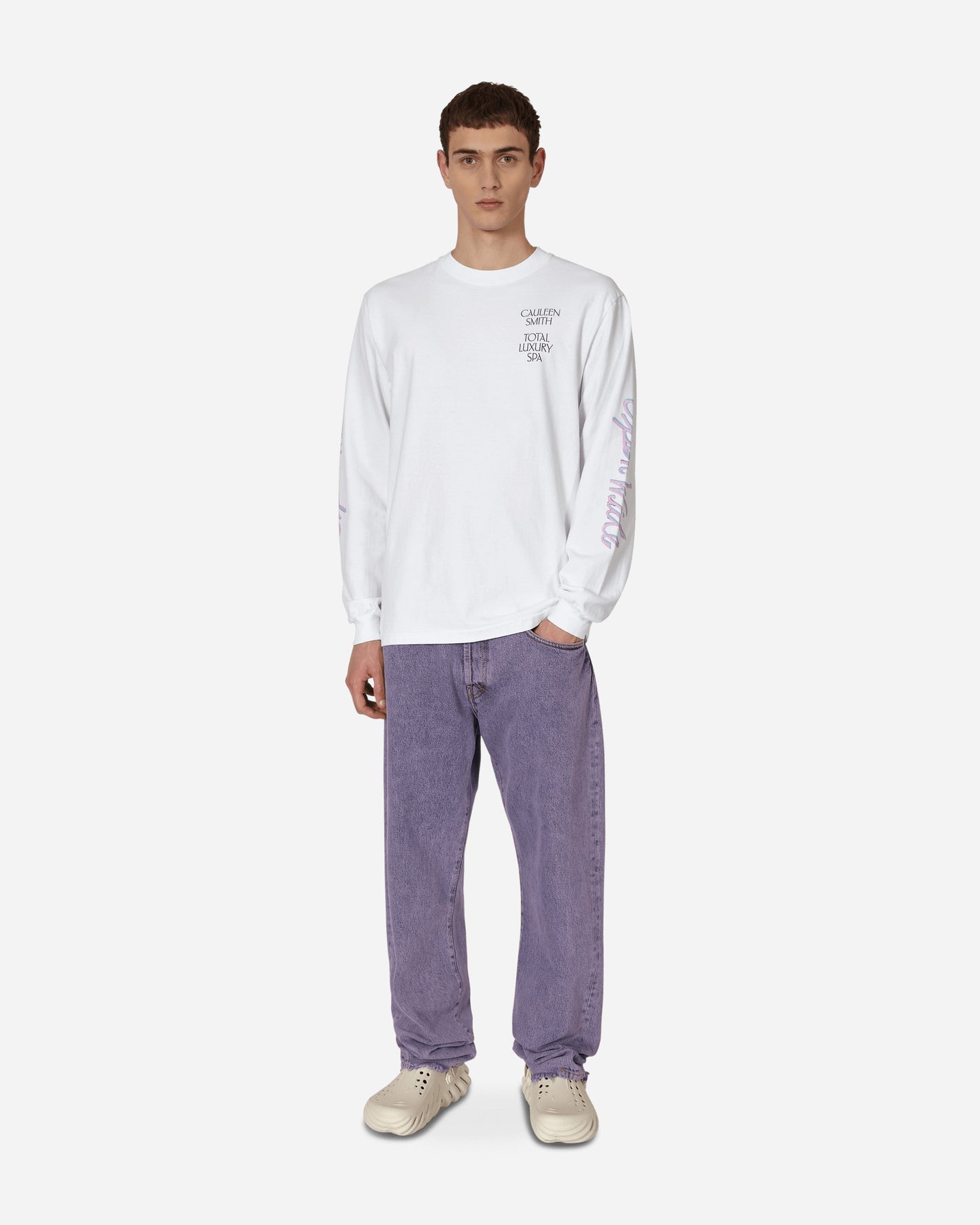 Total Luxury SPA Cauleen Smith – Open Wide – L/S White T-Shirts Longsleeve SPA-A5004 WHITE