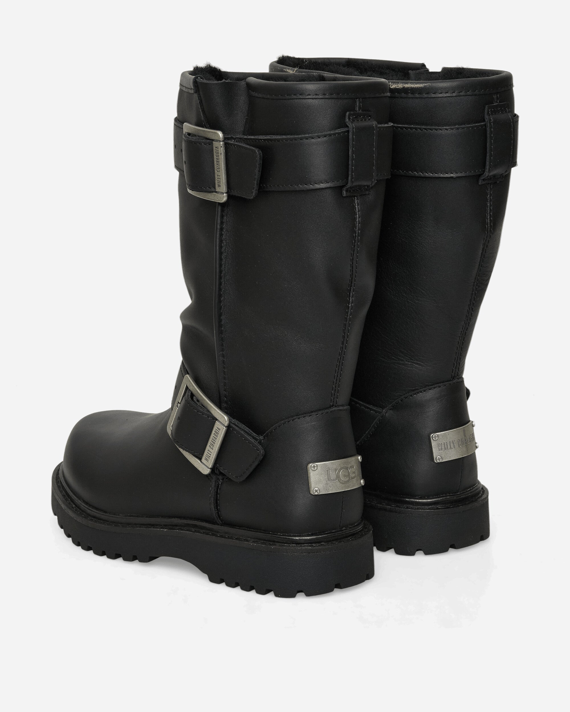 UGG Ugg Willy Chavarria Biker Black Boots Biker Boots 1186775 BLACK