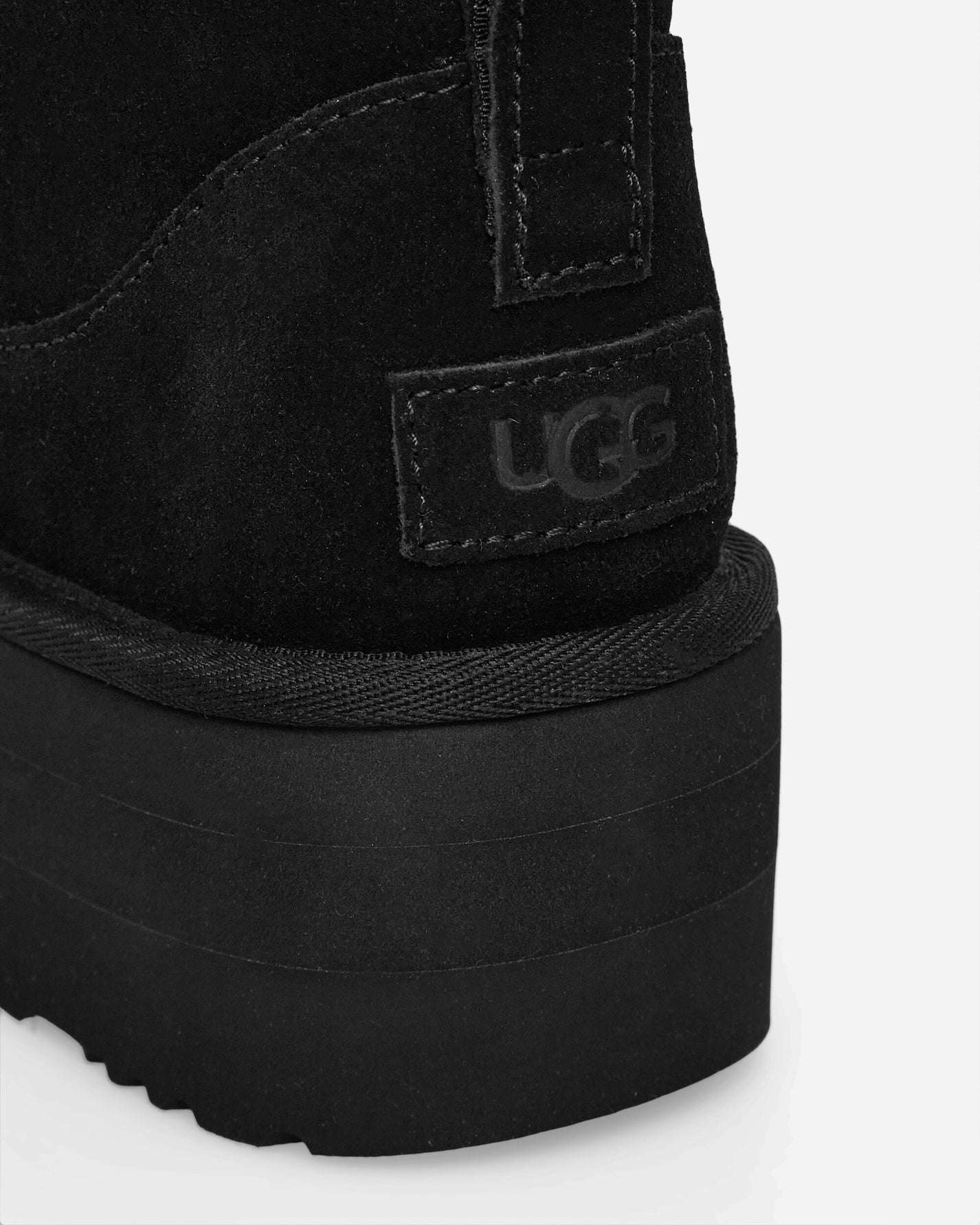 UGG Wmns W Classic Ultra Mini Platform Black Boots Mid Boot 1135092 BLK