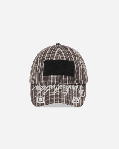 Umbro Check Hazard Cap Beige Dark Brown Hats Caps UBMW256FA36 BEG0015