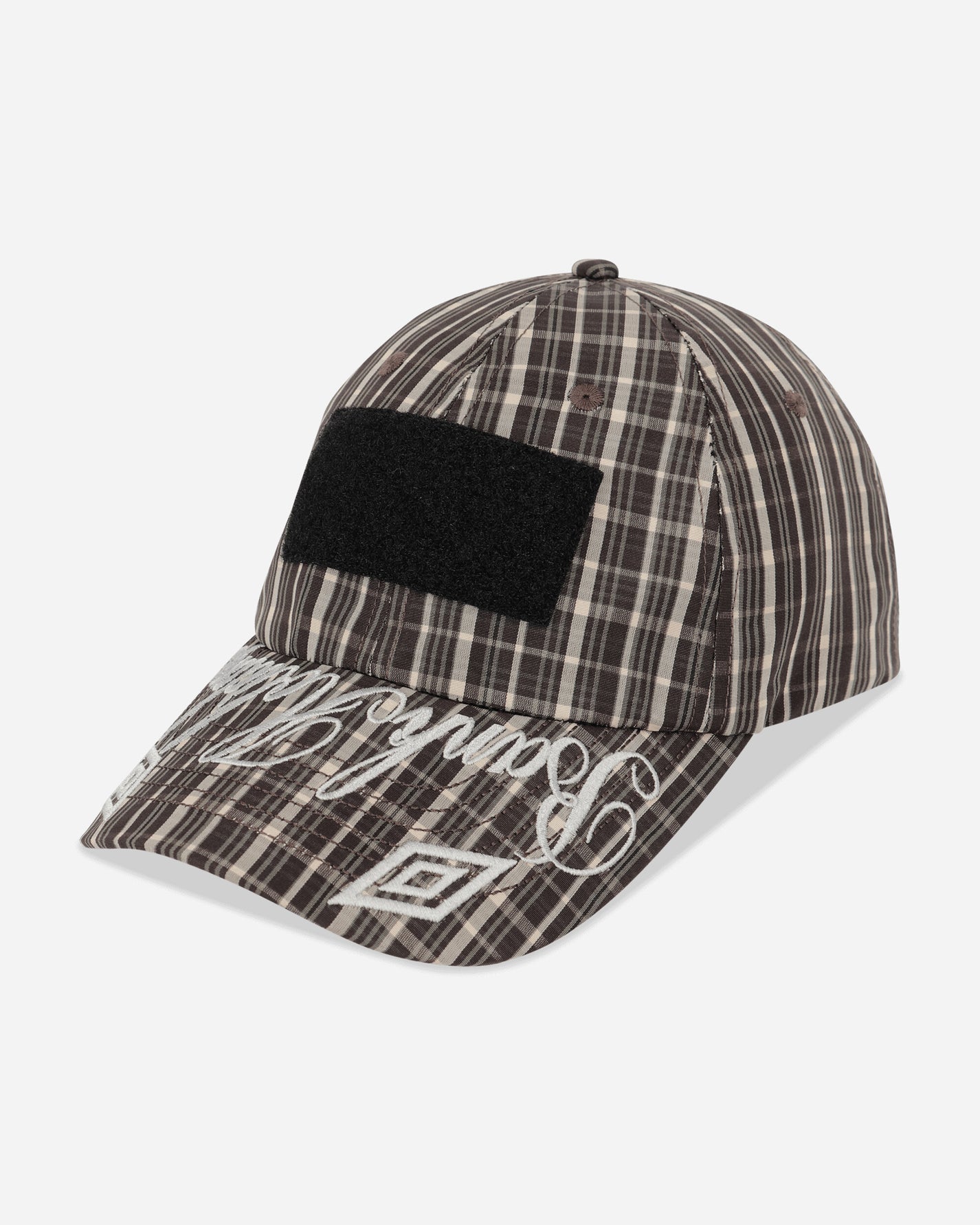 Umbro Check Hazard Cap Beige Dark Brown Hats Caps UBMW256FA36 BEG0015