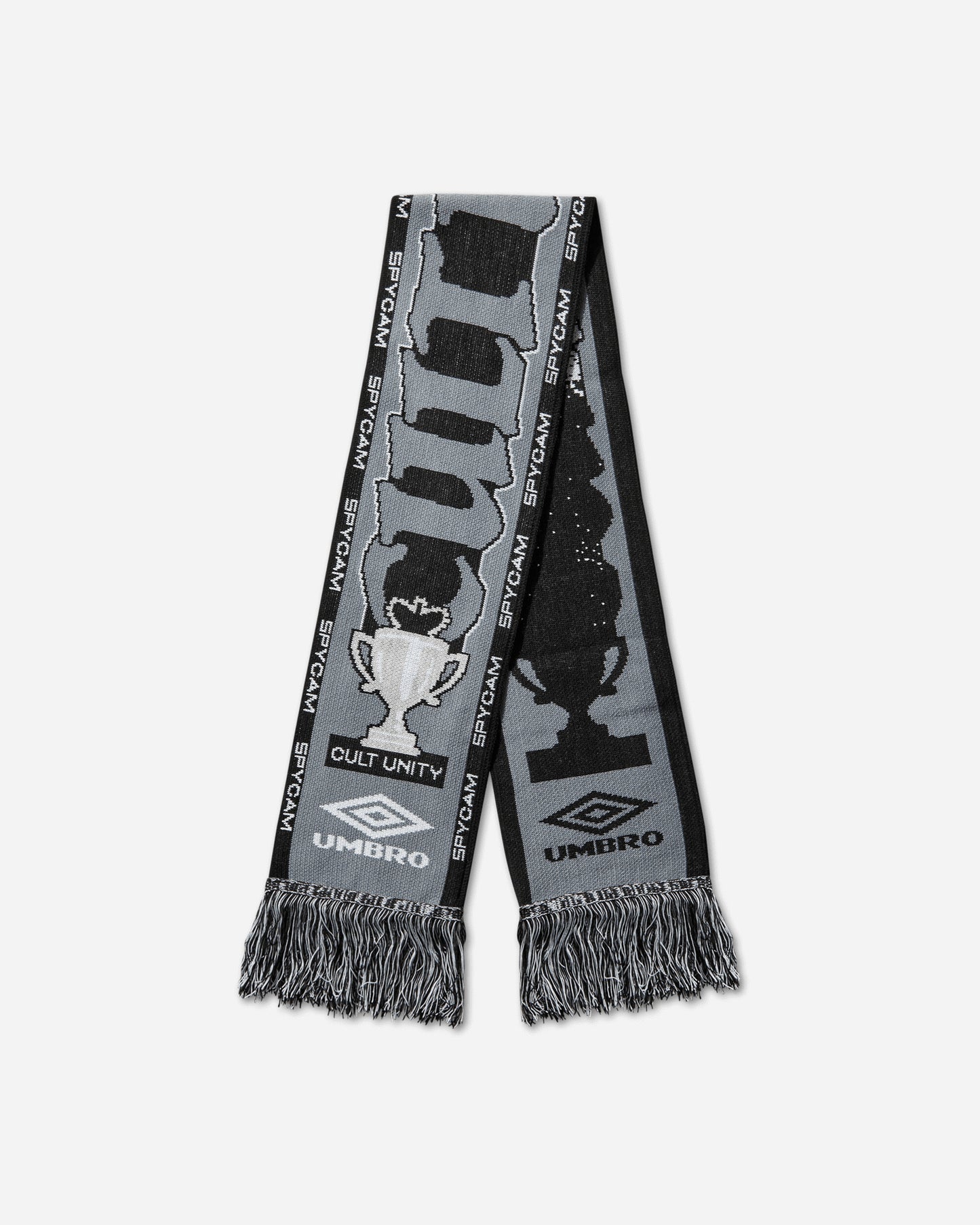 Umbro Cult Unity Scarf Black Grey Gloves and Scarves Scarves and Warmneck UBMW232YA11 BLK0028