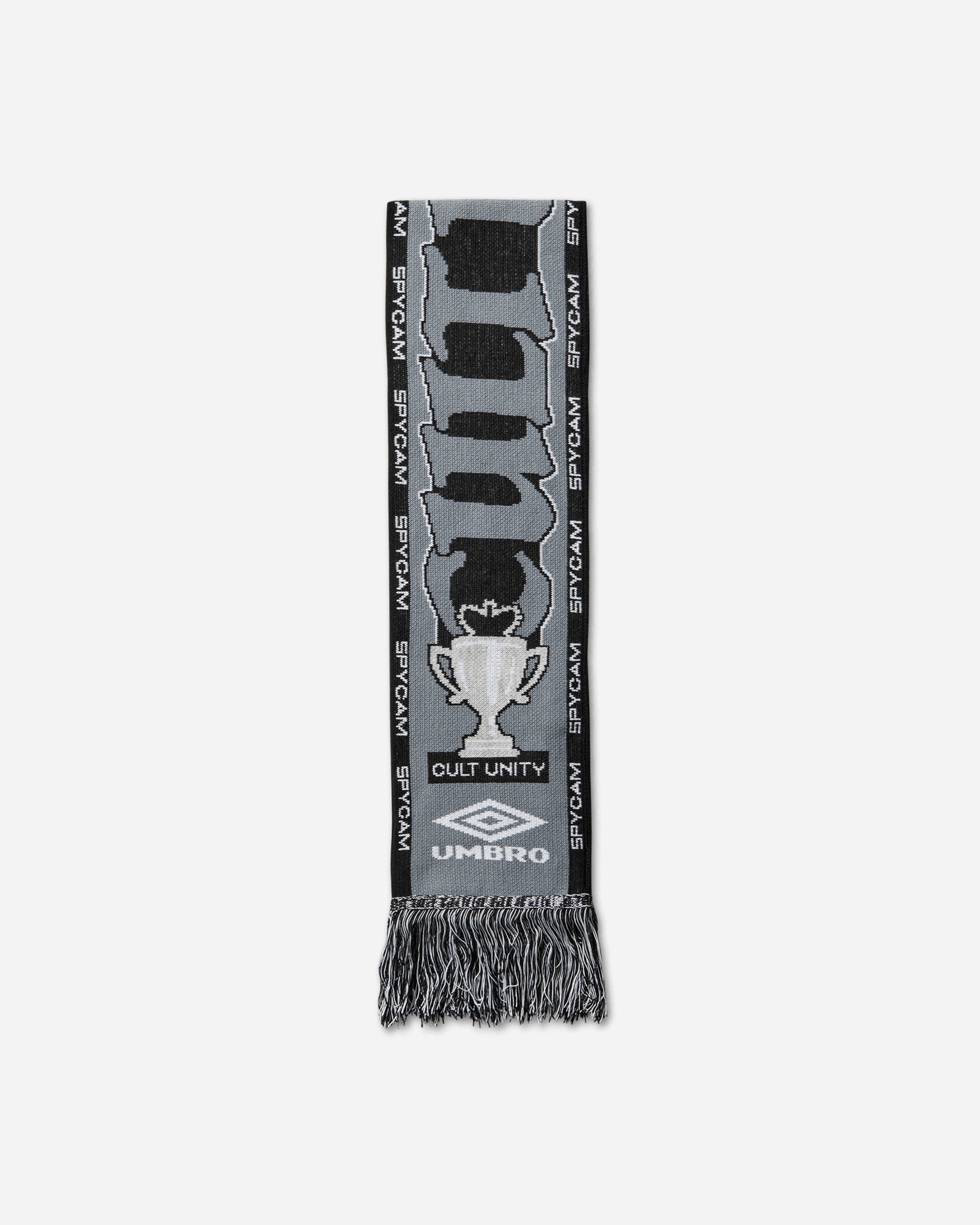 Umbro Cult Unity Scarf Black Grey Gloves and Scarves Scarves and Warmneck UBMW232YA11 BLK0028