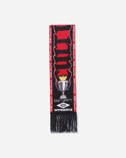 Umbro Cult Unity Scarf Black Red Gloves and Scarves Scarves and Warmneck UBMW232YA11 BLK0042