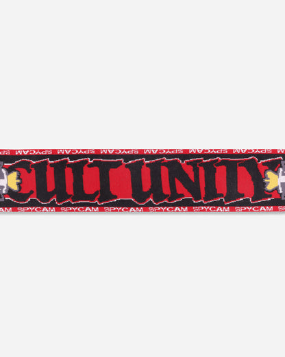 Umbro Cult Unity Scarf Black Red Gloves and Scarves Scarves and Warmneck UBMW232YA11 BLK0042