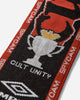 Umbro Cult Unity Scarf Black Red Gloves and Scarves Scarves and Warmneck UBMW232YA11 BLK0042