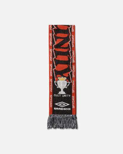 Umbro Cult Unity Scarf Black Red Gloves and Scarves Scarves and Warmneck UBMW232YA11 BLK0042