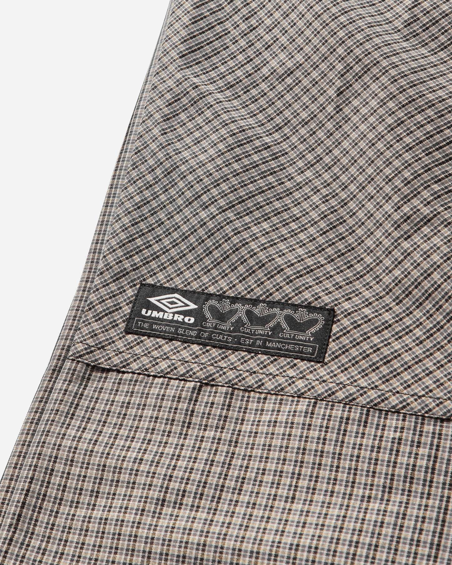 Umbro Check Track Pants Beige Black Pants Casual UBMW0335FA210 BEG0024