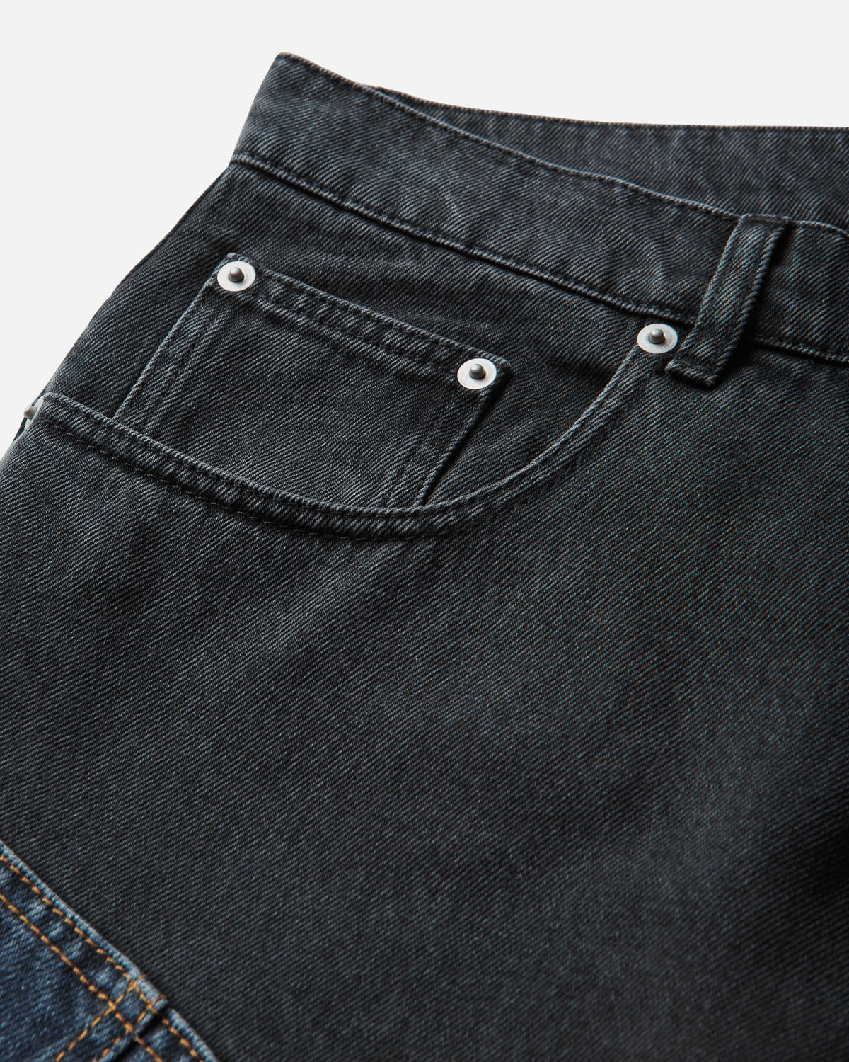 Umbro Mended Denim Black Pants Denim UBMW0683DE16 BLK0001
