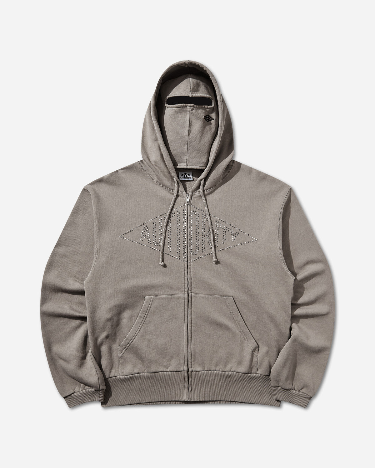 Umbro Authority Zipped Hoodie Greige Sweatshirts Hoodies UBMW0687JY197 GRY0063