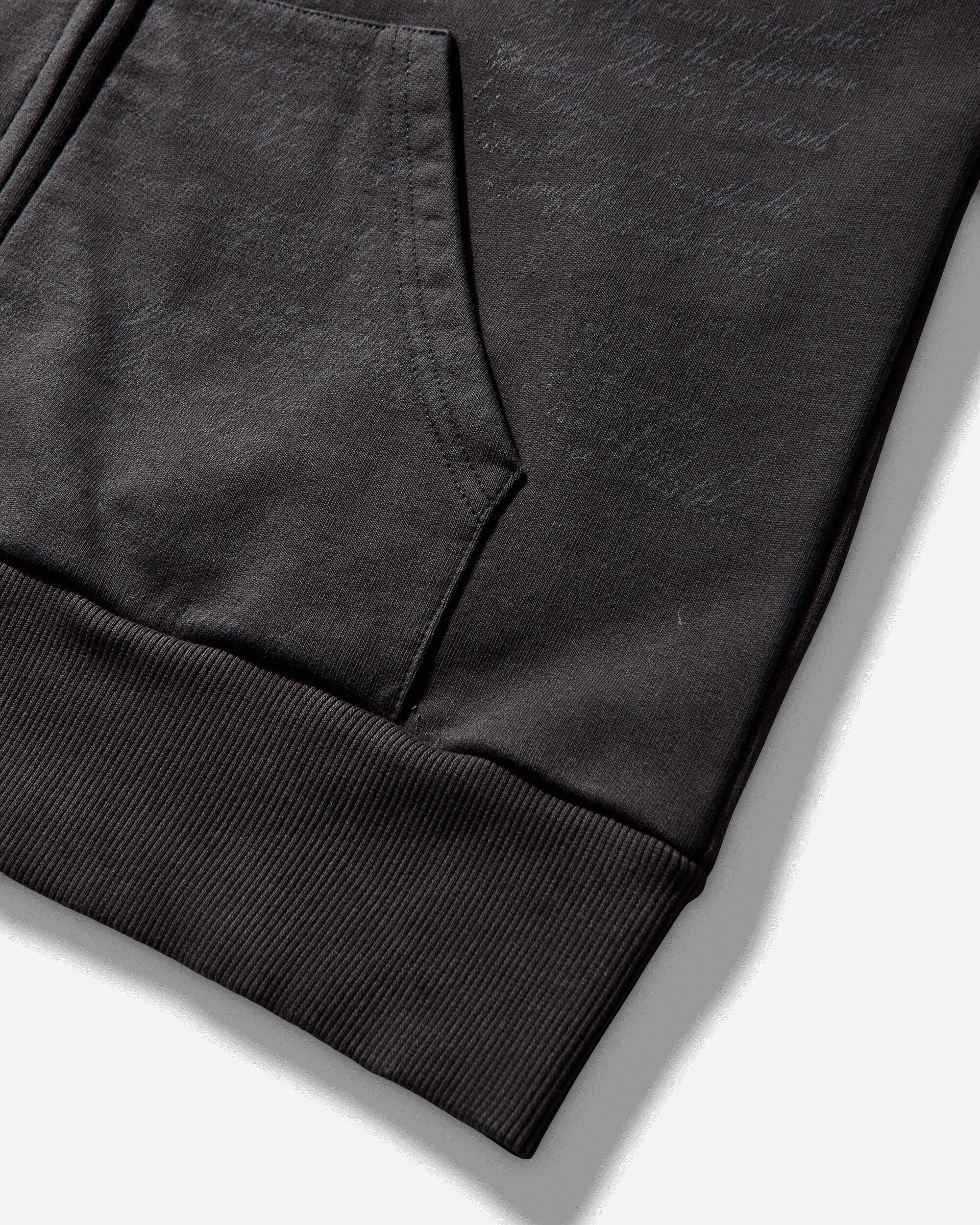 Umbro Compact Masked Zip Hoodie Washed Black Sweatshirts Hoodies UBMW0410FA255 BLK0020