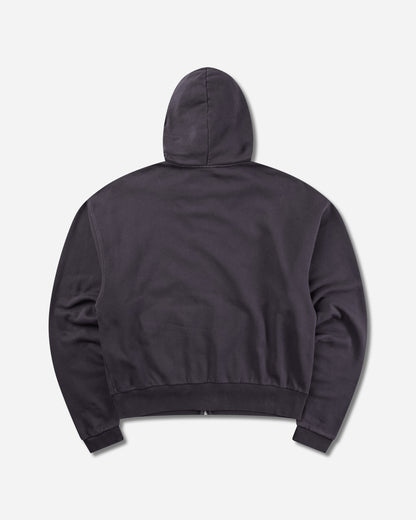 Umbro Compact Masked Zip Hoodie Washed Black Sweatshirts Hoodies UBMW0729FA460 BLK0020