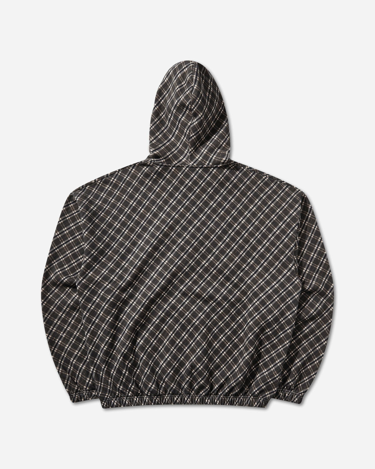 Umbro Plaid Masked Hoodie Brown Sweatshirts Hoodies UBMW0664JY181 BRW0001
