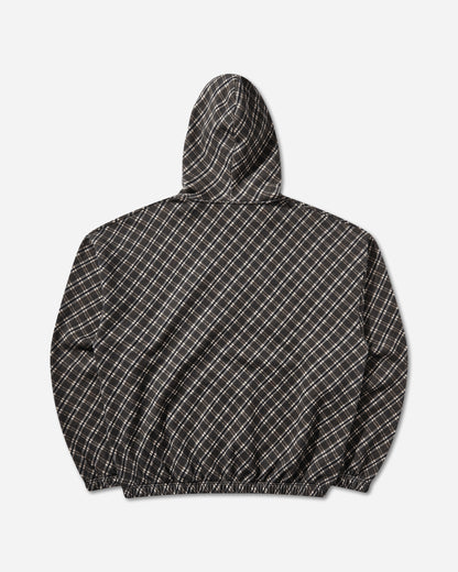 Umbro Plaid Masked Hoodie Brown Sweatshirts Hoodies UBMW0664JY181 BRW0001