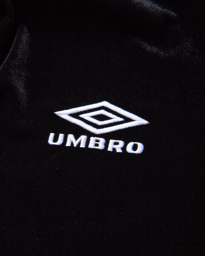 Umbro Velvet Masked Zip Hoodie Black Sweatshirts Hoodies UBMW0673JY188 BLK0001