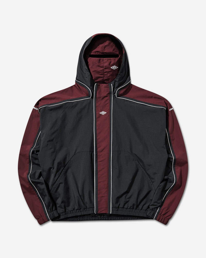 Umbro Bench Jacket Burgundy Carbon Black Coats and Jackets Jackets UBMW0648FA431 RED0009