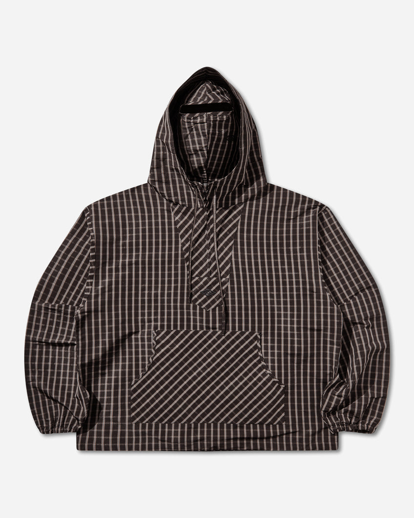 Umbro Check Masked Anorak Burgundy Coats and Jackets Jackets UBMW0695FA445 RED0007