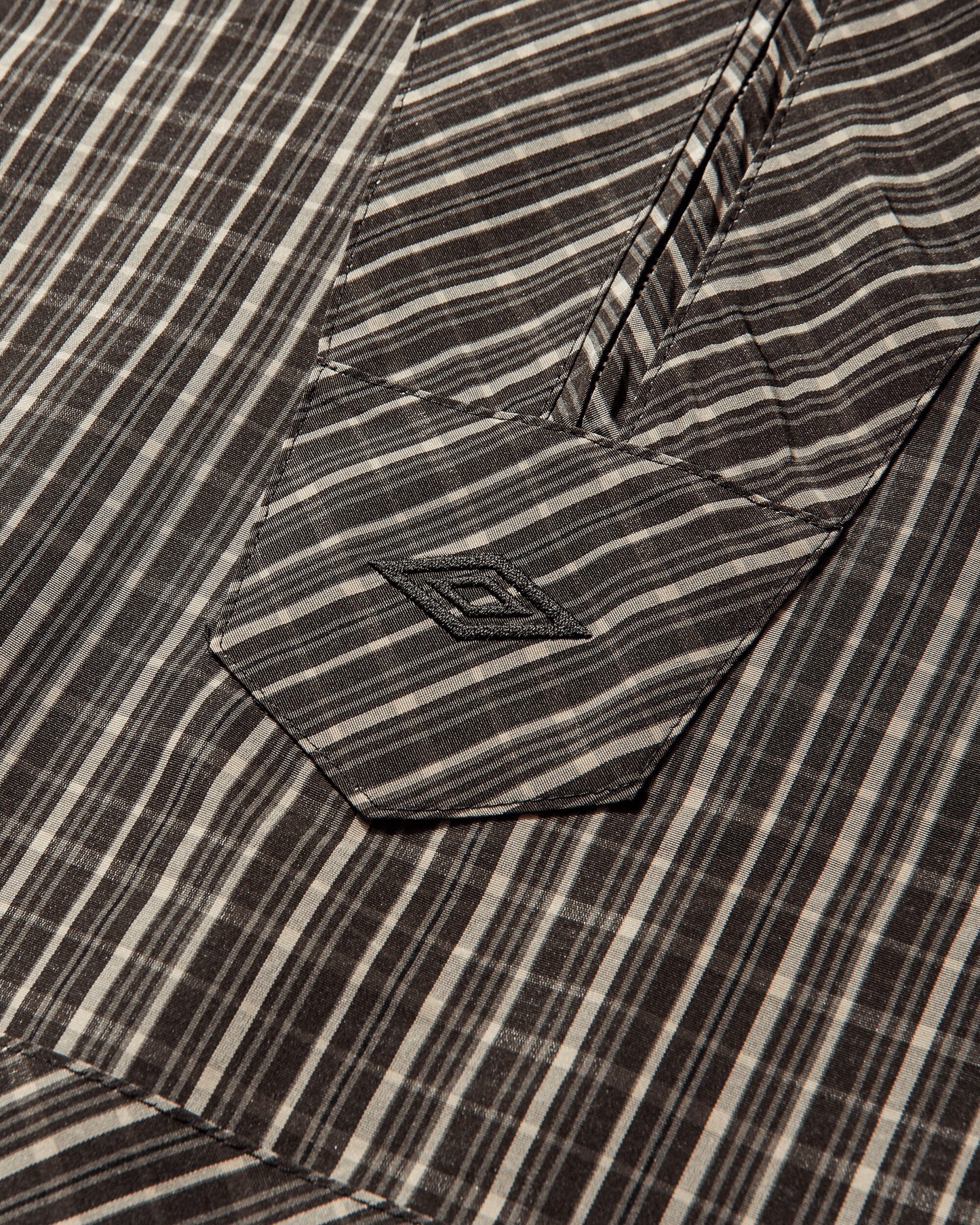 Umbro Checked Masked Anorak Beige Dark Brown Coats and Jackets Jackets UBMW0547FA361 BEG0015