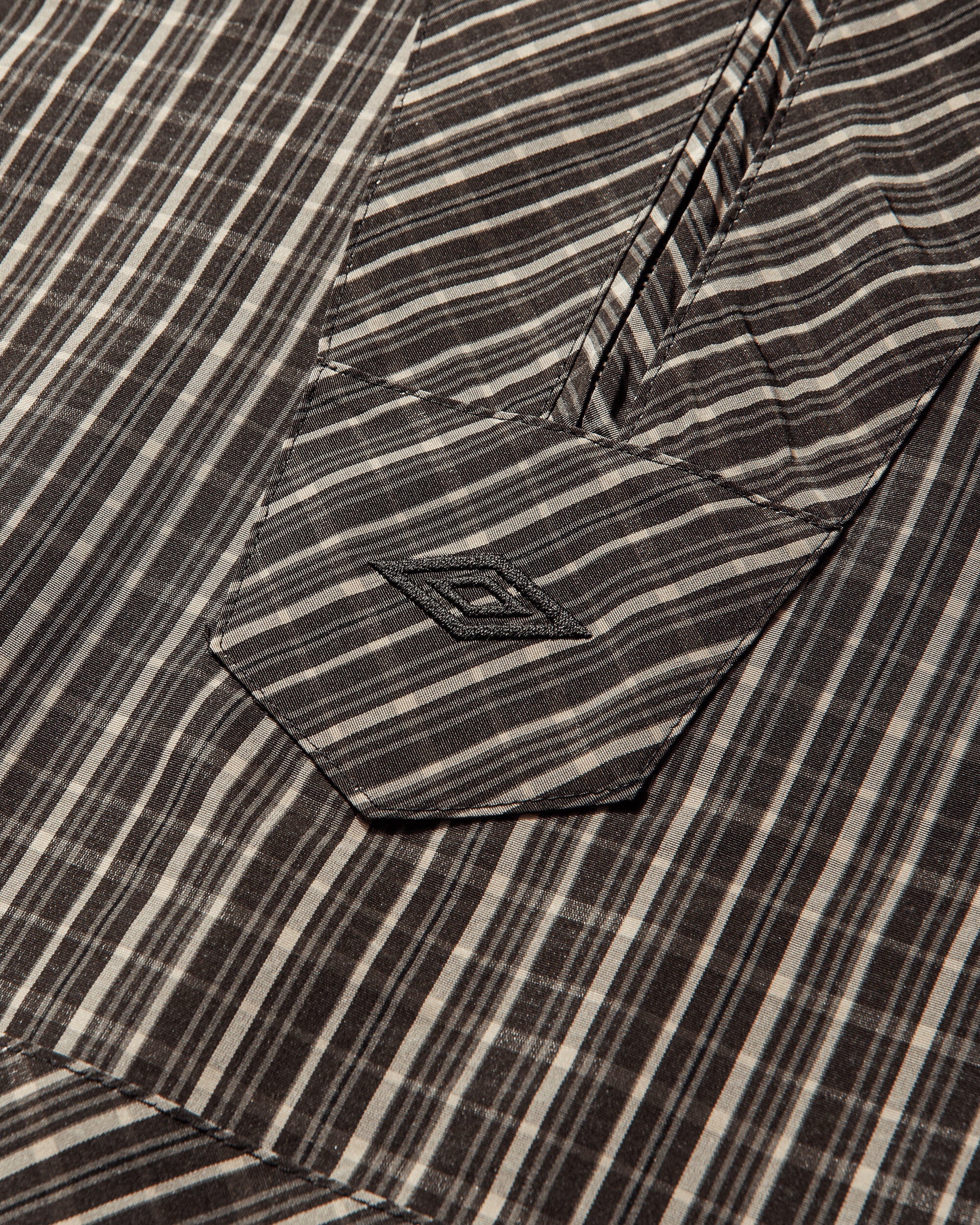 Umbro Checked Masked Anorak Beige Dark Brown Coats and Jackets Jackets UBMW0547FA361 BEG0015