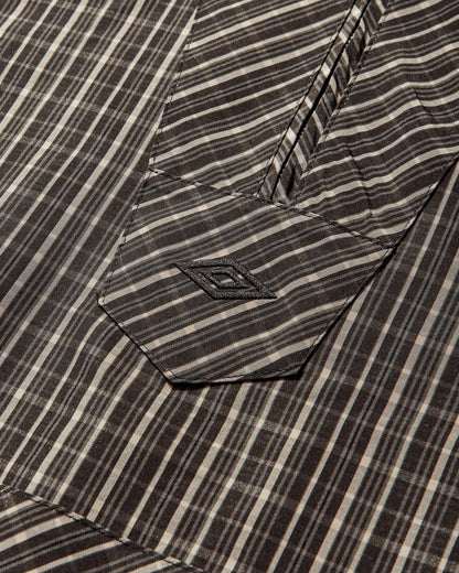 Umbro Checked Masked Anorak Beige Dark Brown Coats and Jackets Jackets UBMW0547FA361 BEG0015