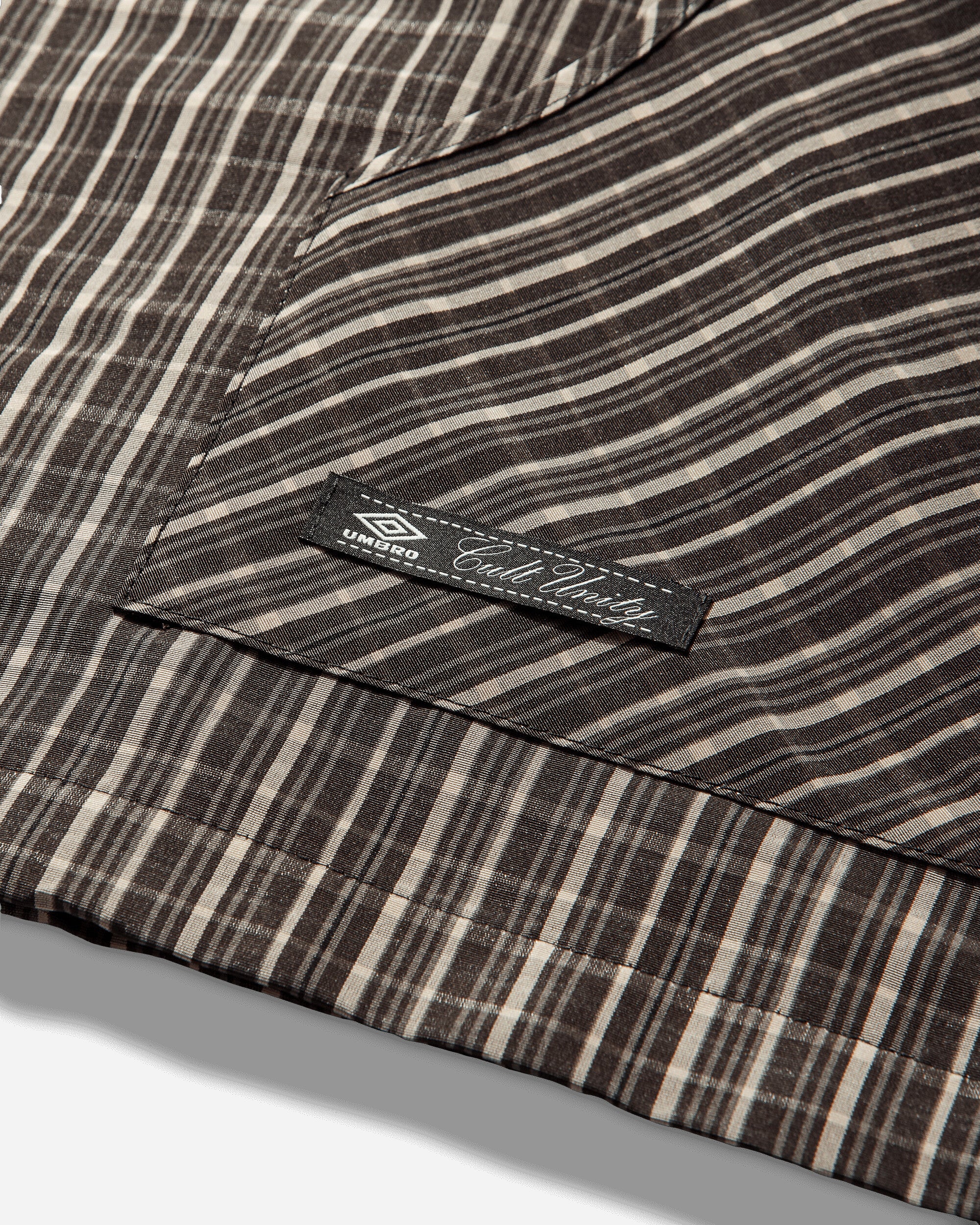 Umbro Checked Masked Anorak Beige Dark Brown Coats and Jackets Jackets UBMW0547FA361 BEG0015