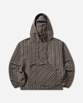 Umbro Checked Masked Anorak Beige Dark Brown Coats and Jackets Jackets UBMW0547FA361 BEG0015