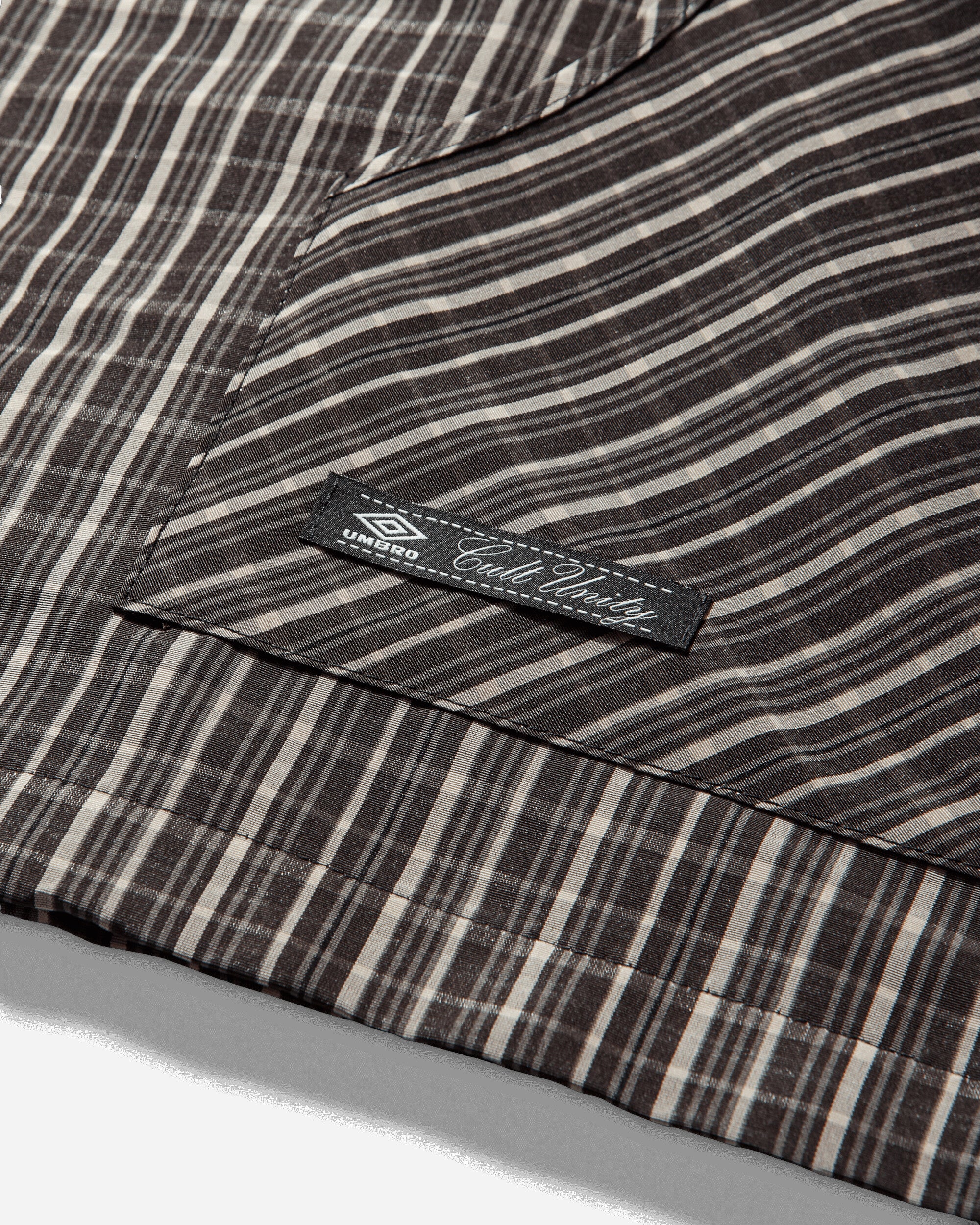 Umbro Checked Masked Anorak Beige Dark Brown Coats and Jackets Jackets UBMW0547FA361 BEG0015