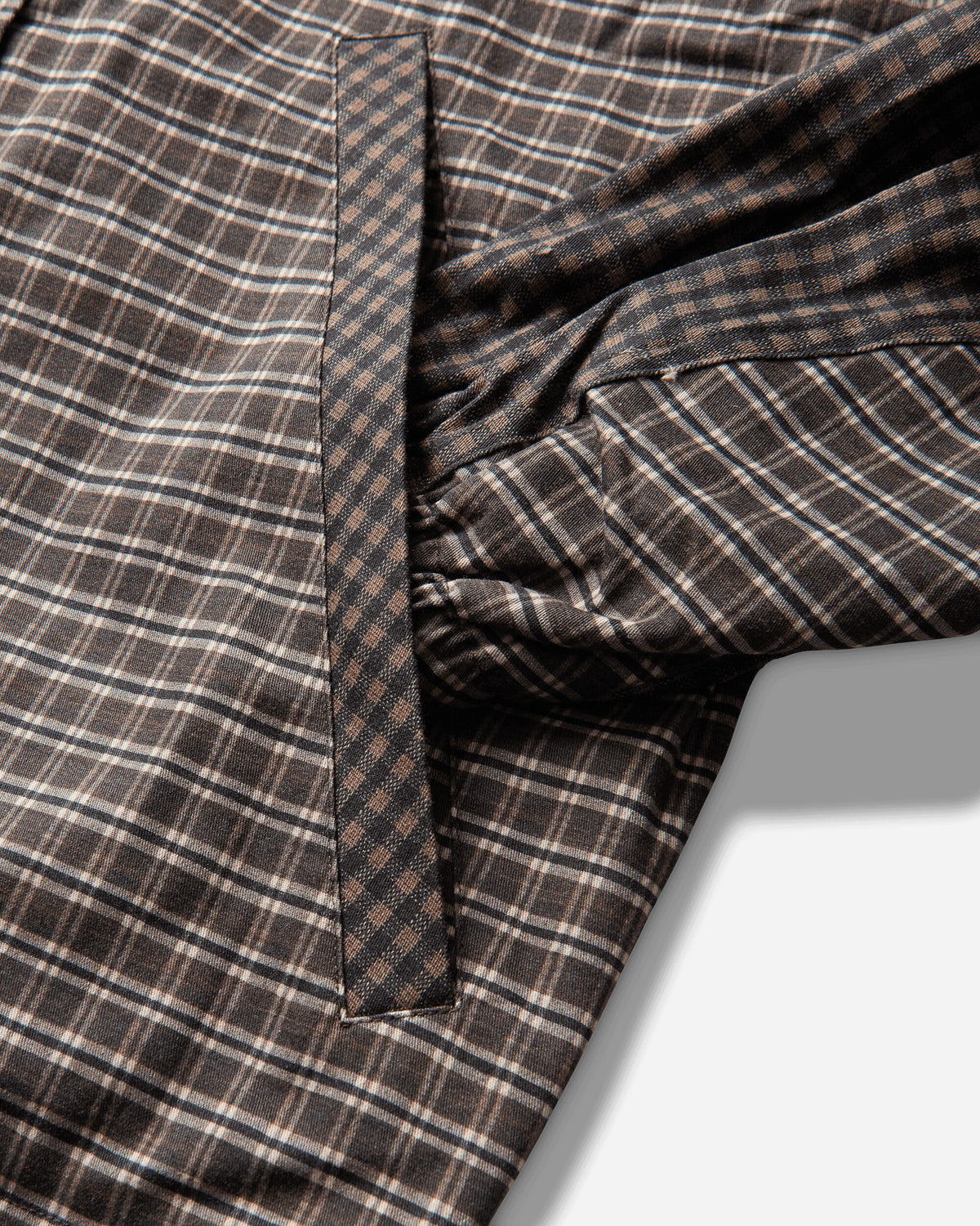Umbro Double Plaid Jacket Dark Brown Coats and Jackets Jackets UBMW0721FA456 BRW0003