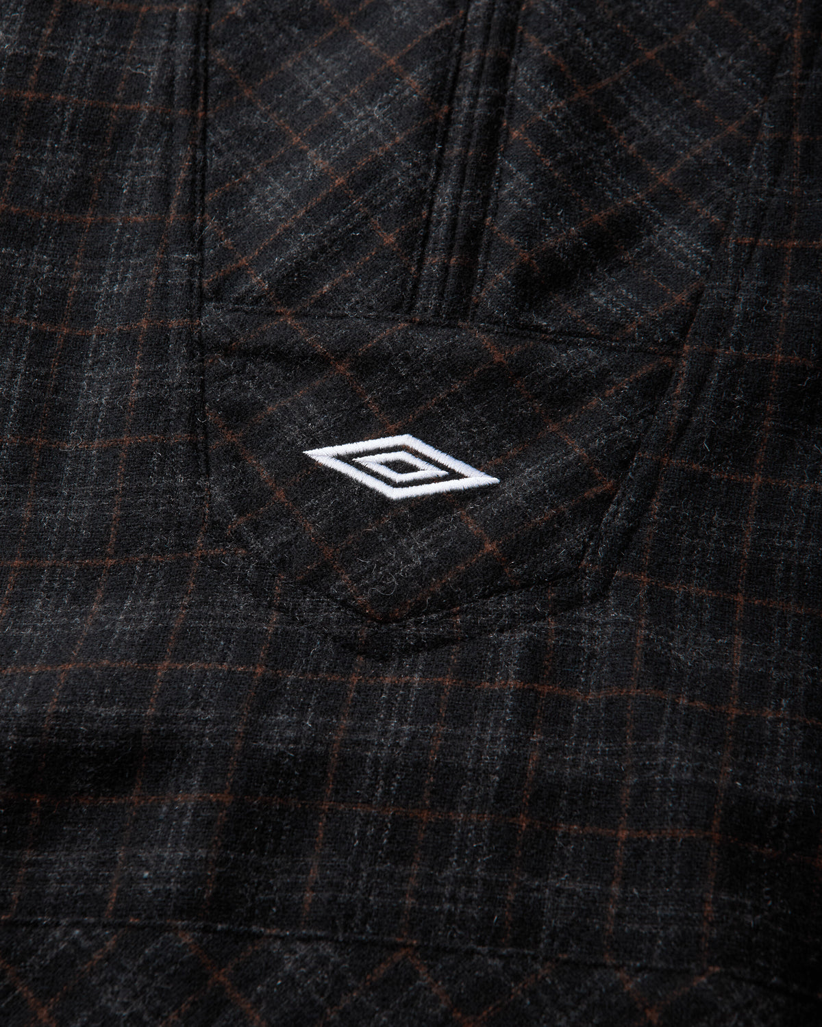 Umbro Flannel Fur Anorak Dark Brown Coats and Jackets Jackets UBMW0650FA433 BRW0003