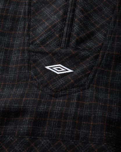 Umbro Flannel Fur Anorak Dark Brown Coats and Jackets Jackets UBMW0650FA433 BRW0003