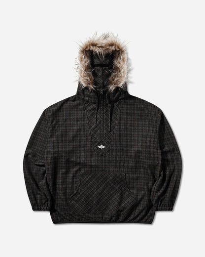 Umbro Flannel Fur Anorak Dark Brown Coats and Jackets Jackets UBMW0650FA433 BRW0003