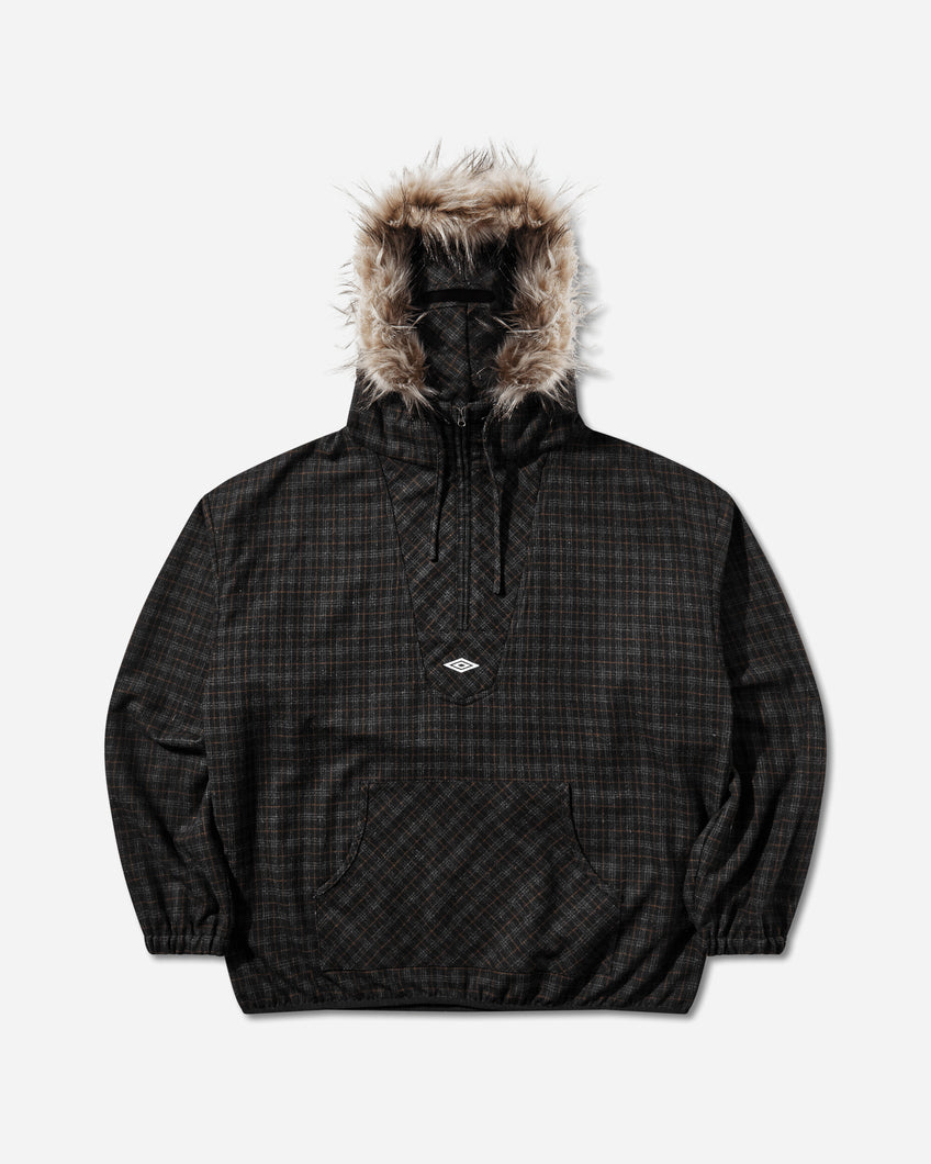 Umbro Flannel Fur Anorak Dark Brown Coats and Jackets Jackets UBMW0650FA433 BRW0003