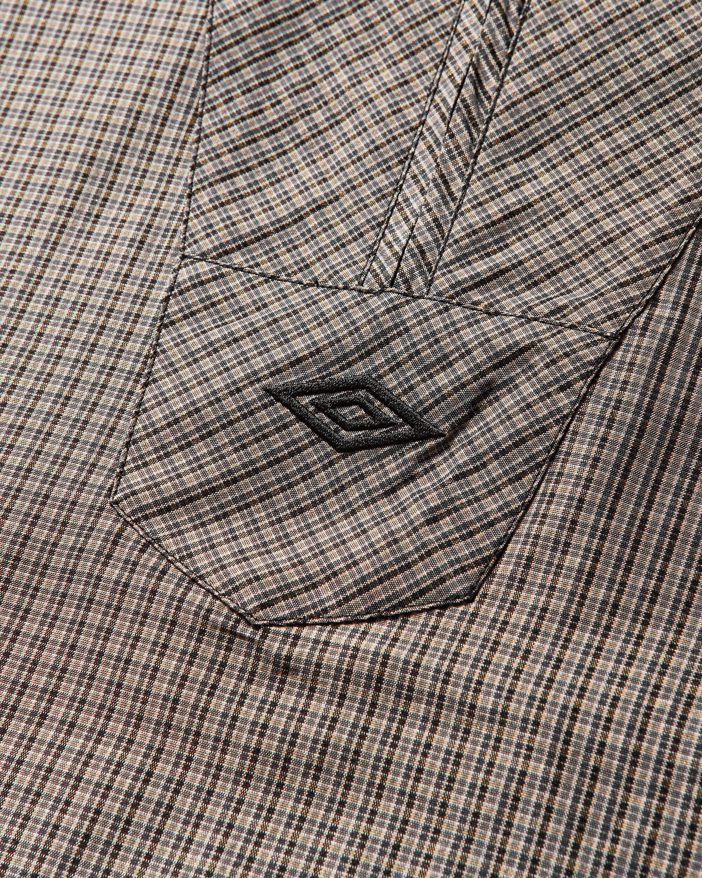 Umbro Masked Check Anorak Beige Black Coats and Jackets Jackets UBMW0397FA246 BEG0024