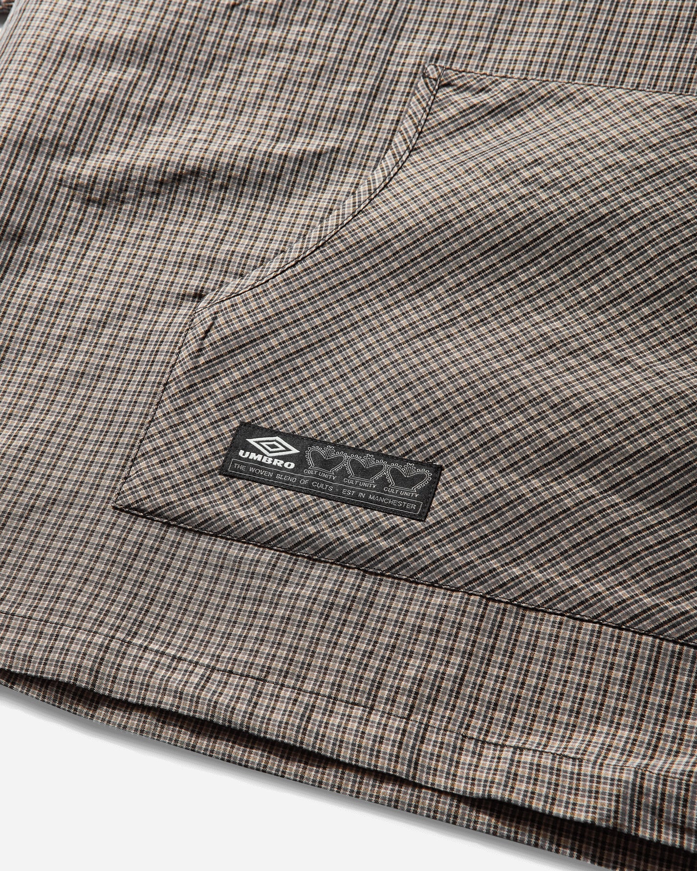 Umbro Masked Check Anorak Beige Black Coats and Jackets Jackets UBMW0397FA246 BEG0024