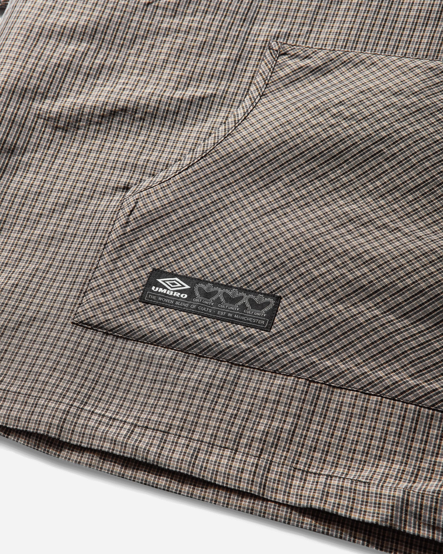 Umbro Masked Check Anorak Beige Black Coats and Jackets Jackets UBMW0397FA246 BEG0024