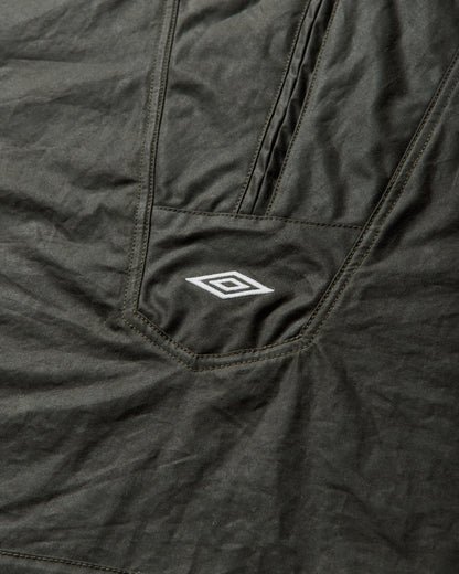 Umbro Masked Waxed Anorak Dark Olive Coats and Jackets Jackets UBMW0332FA207 GRN0010