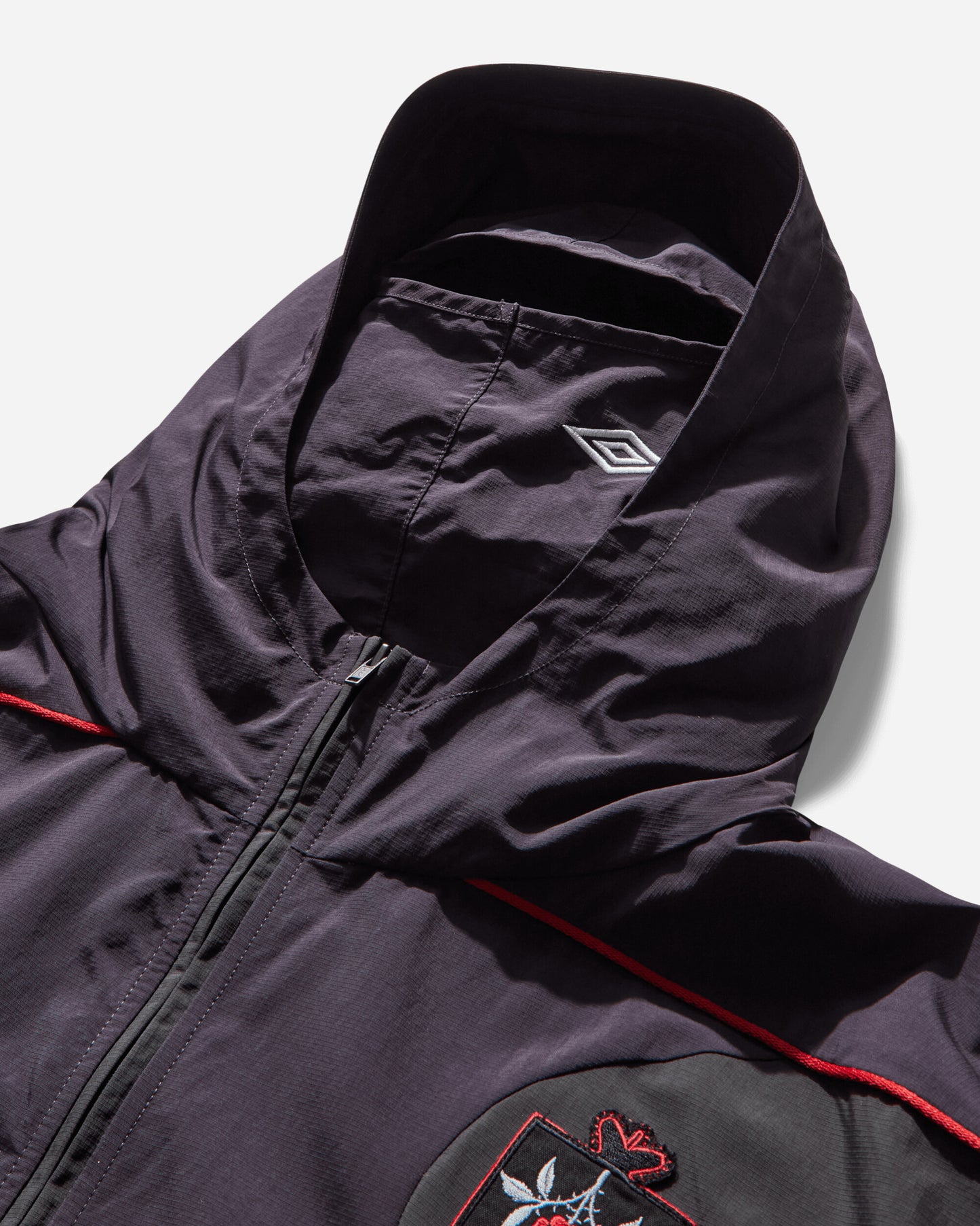 Umbro Rose Crest Masked Tracksuit Dark Grey Dark Purple Coats and Jackets Jackets UBMW0344FA217 GRY0042