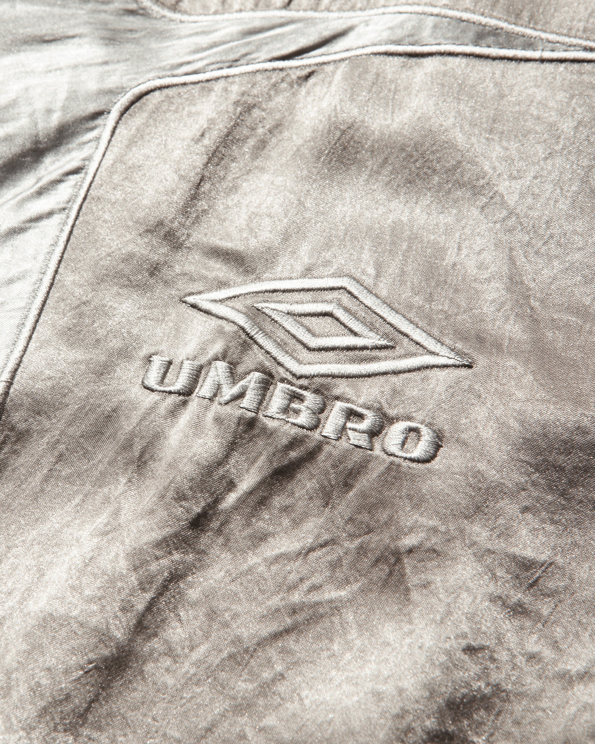Umbro Satin Jester Track Jacket Silver Pearl Coats and Jackets Jackets UBMW0511FA335 GRY0009