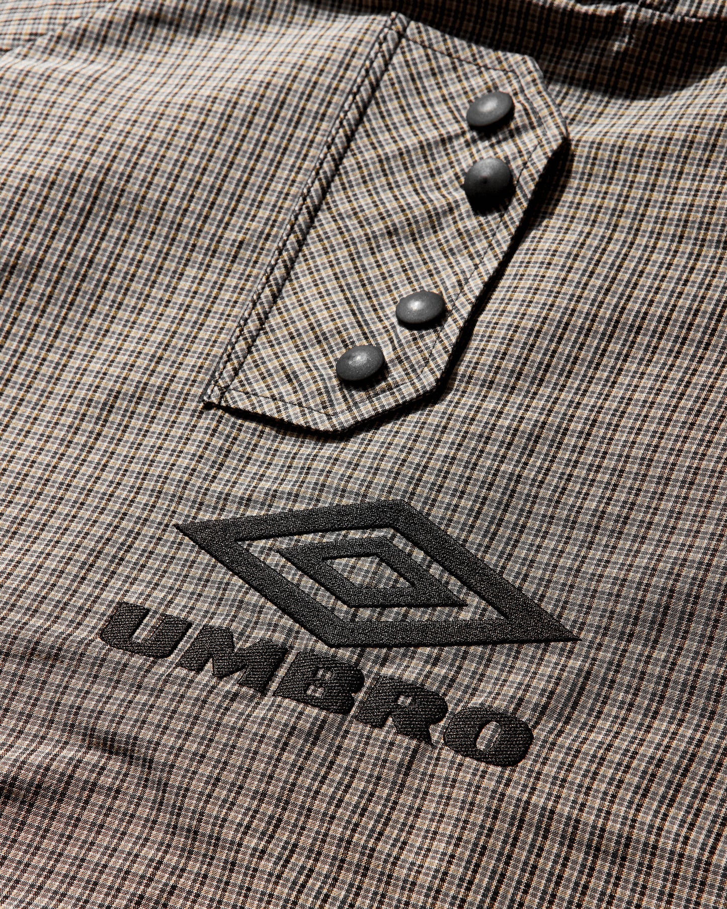 Umbro Smock Check Anorak Beige Black Coats and Jackets Jackets UBMW0340FA214 BEG0024