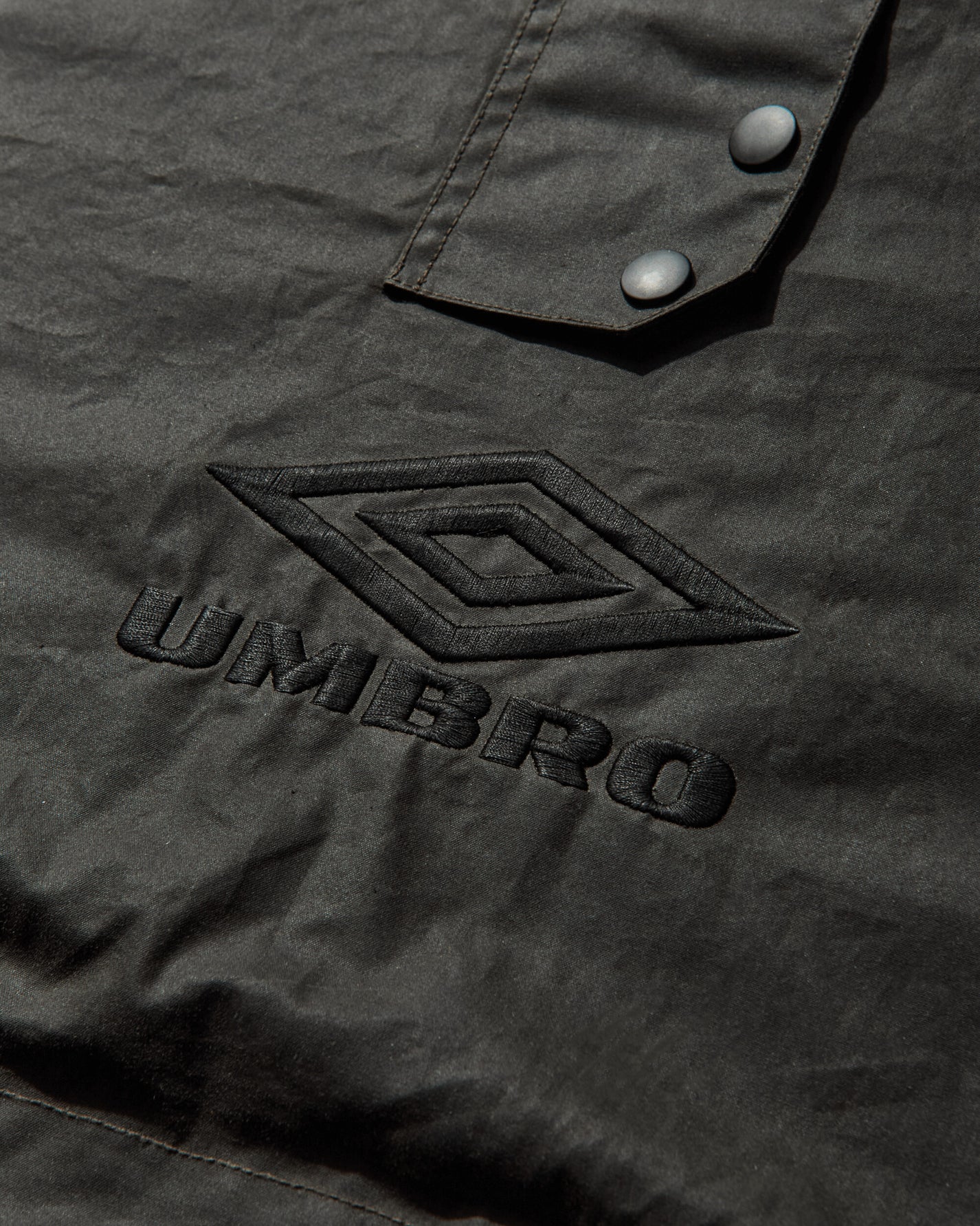 Umbro Smock Waxed Anorak Dark Olive Coats and Jackets Jackets UBMW0399FA248 GRN0010