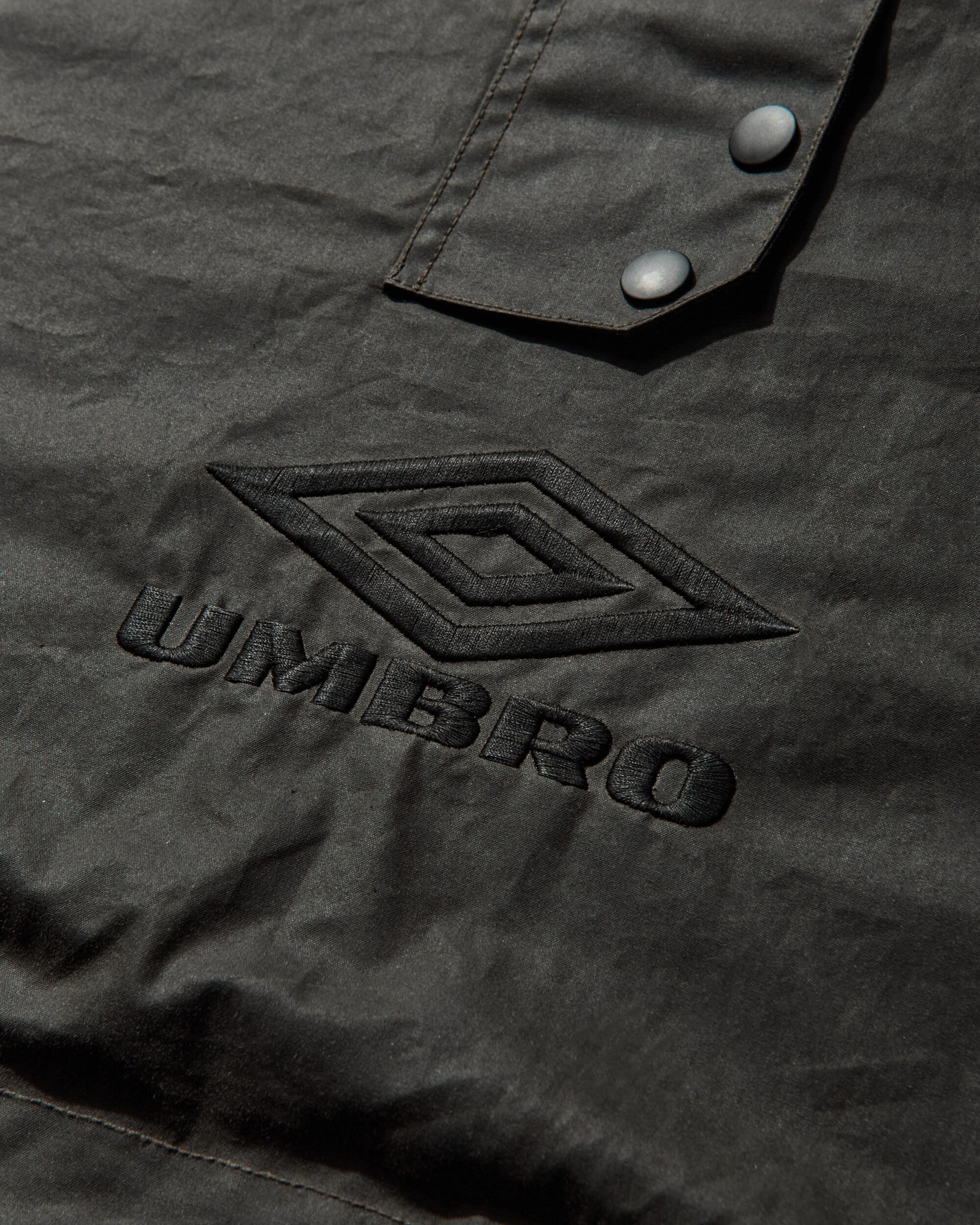 Umbro Smock Waxed Anorak Dark Olive Coats and Jackets Jackets UBMW0399FA248 GRN0010